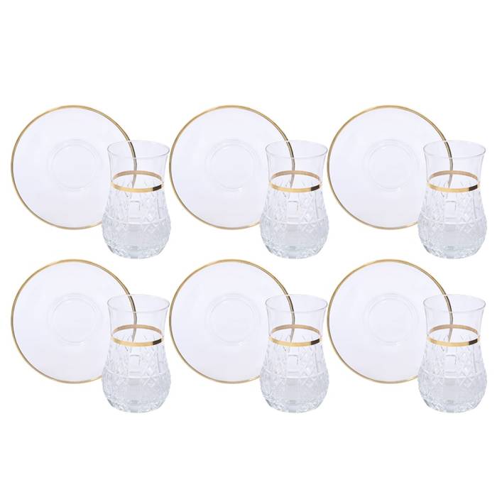 Canba Paris Boutique 12 Piece Tea Set Gold
