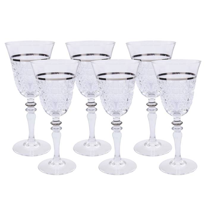 Canba Paris Boutique 6-Piece Standing Goblet Platinum - 2