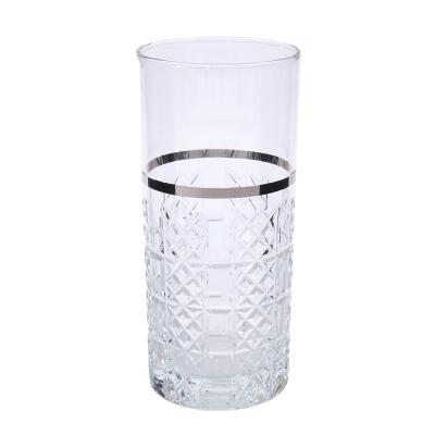 Canba - Canba Paris Boutique 6-Piece Soft Drink Glass Platinum