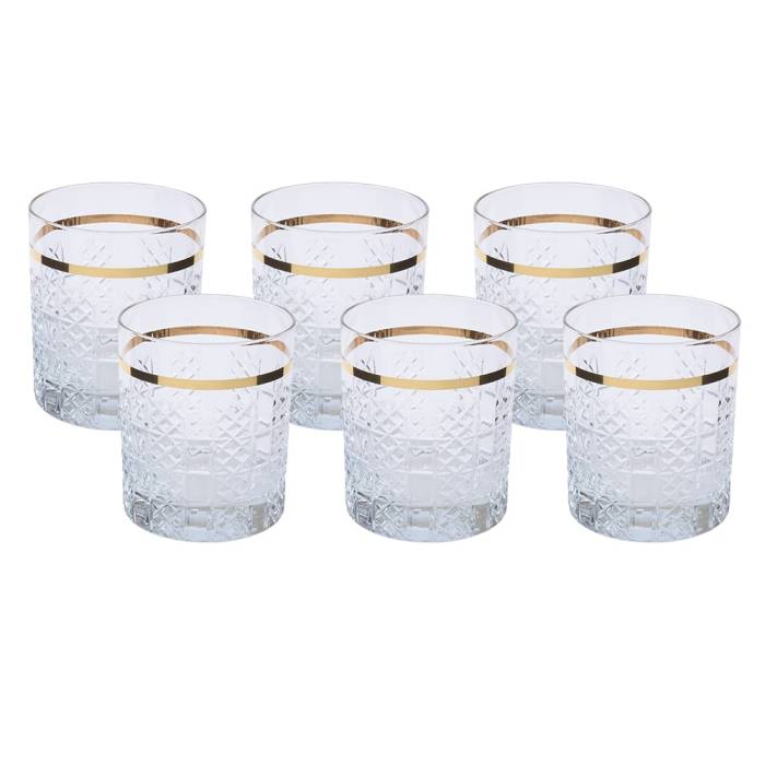 Canba Paris Boutique 6-piece Water Glass Gold