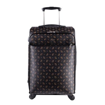Cantaş - Cantas CS Printed 4 Wheel Oversized Suitcase 555/016 Black