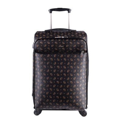 Cantas - Cantas CS Printed 4 Wheel Oversized Suitcase 555/016 Black