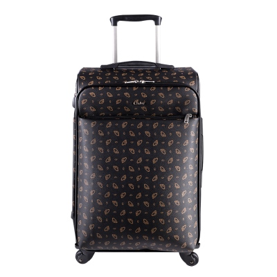 Cantaş - Cantas CS Printed 4 Wheeled Cabin Suitcase 555/012 Black