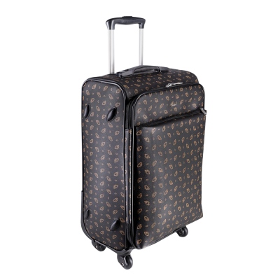 Cantas CS Printed 4 Wheeled Cabin Suitcase 555/012 Black - 2