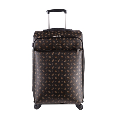 Cantaş - Cantas CS Printed 4 Wheeled Medium Luggage 555/013 Brown