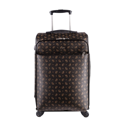 Cantas - Cantas CS Printed 4 Wheeled Medium Luggage 555/013 Brown