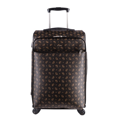 Cantas - Cantas CS Printed 4 Wheeled Medium Size Suitcase 555/013 Black