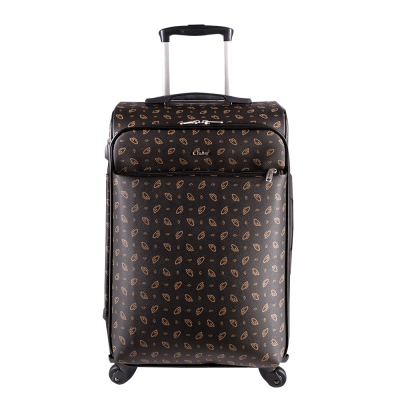 Cantaş - Cantas CS Printed 4 Wheeled Medium Size Suitcase 555/013 Black