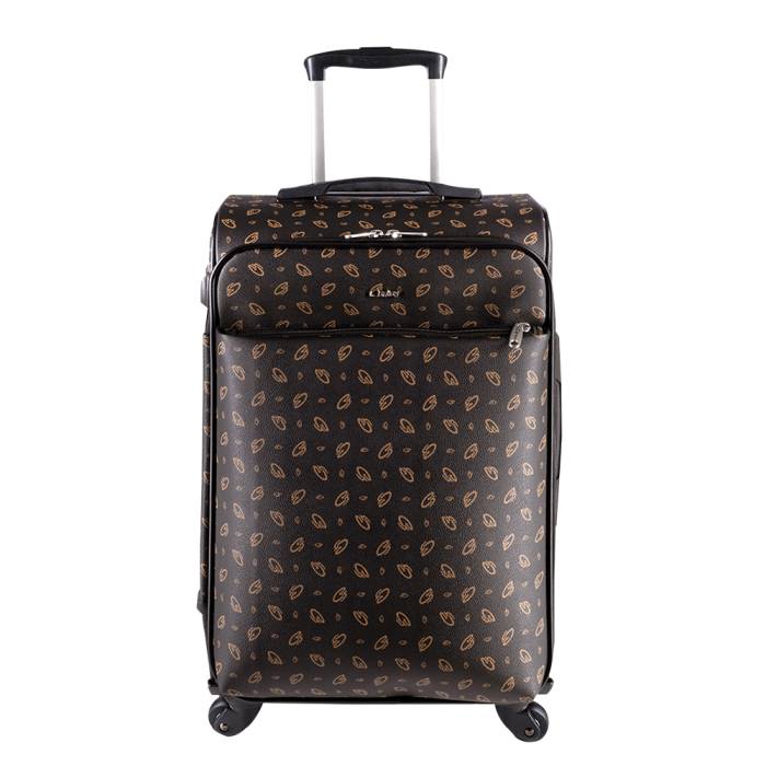 Cantas CS Printed 4 Wheeled Medium Size Suitcase 555/013 Black