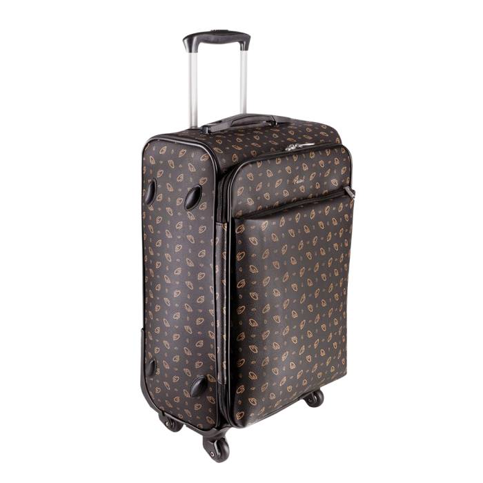 Cantas CS Printed 4 Wheeled Medium Size Suitcase 555/013 Black