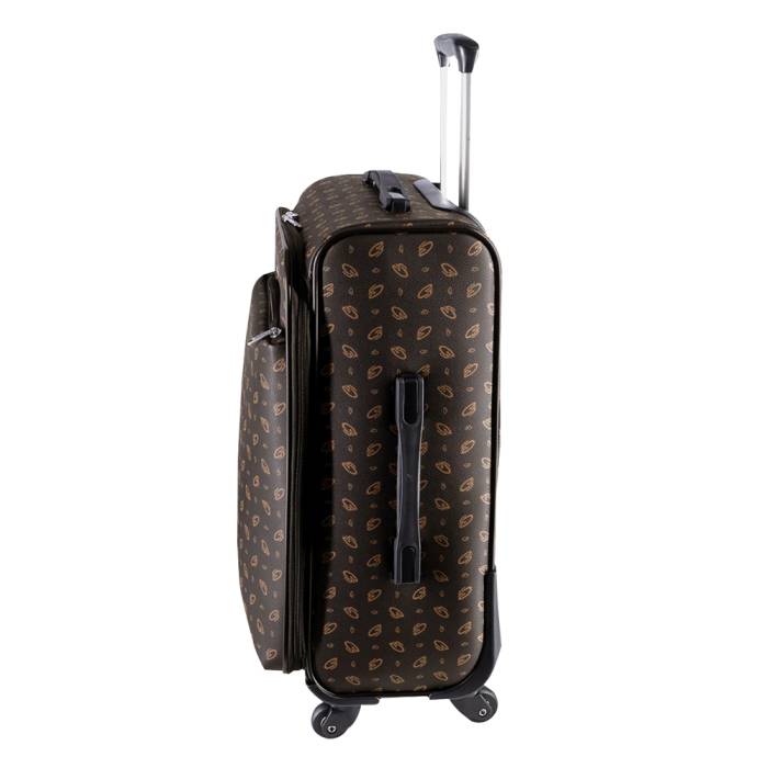 Cantas CS Printed 4 Wheeled Medium Size Suitcase 555/013 Black
