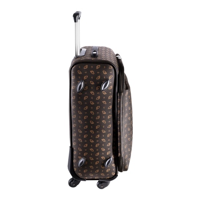 Cantas CS Printed 4 Wheeled Medium Size Suitcase 555/013 Black - Thumbnail