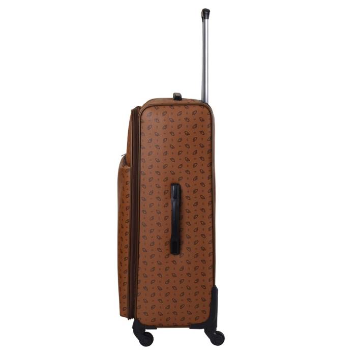 Cantas CS Printed 4 Wheeled Medium Size Suitcase 555/013 Taba