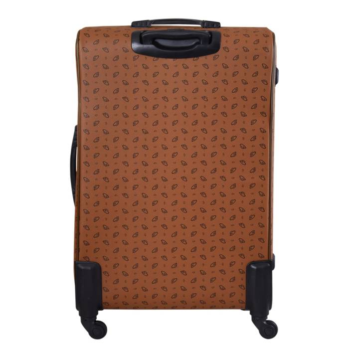 Cantas CS Printed 4 Wheeled Medium Size Suitcase 555/013 Taba