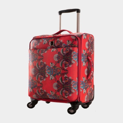Cantaş - Cantas Travel Bag 134/016 Red Patterned Large Size