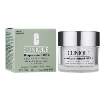 Clinique - Clinique Smart SPF 15 Akıllı Onarım Gündüz Nemlendiricisi 50 ml Karma ve Yağlı Ciltler İçin