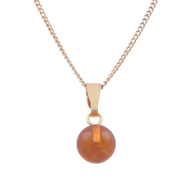 nusnus - Drop Amber Necklace Orange 2.9 gr