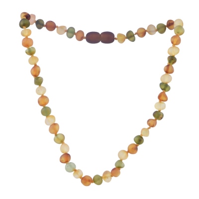 nusnus - Drop Amber Matte Coloured Baby Necklace 6.4 gr