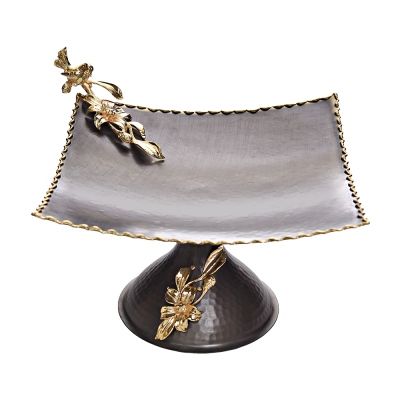 Decorium 20 Cm Ayaklı Kare Kase Nature - Decorium