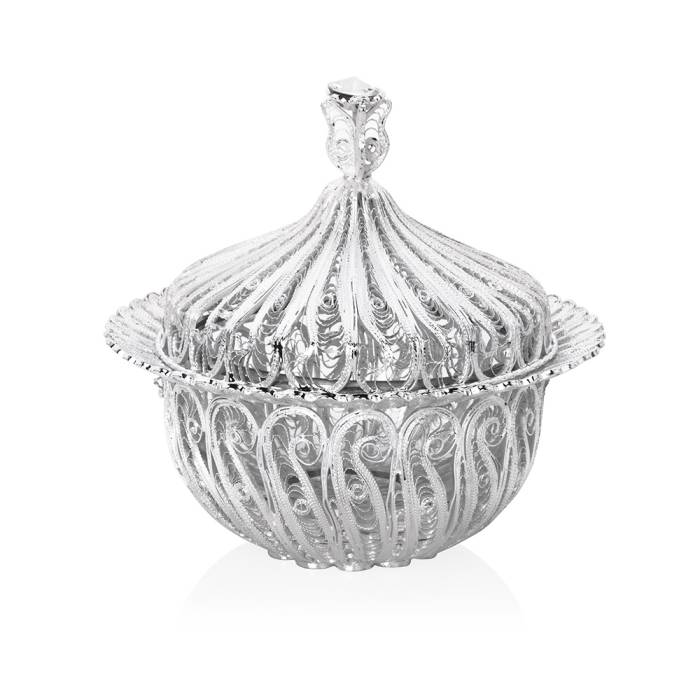 Decorium Ars 3141 Abc Tlkr Elegance Sugar Bowl Silver