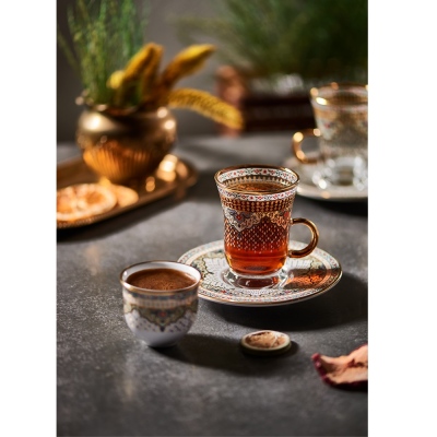 Decorium Ars 4679 18 Pcs Handle Tea-Mırra Tk Elegant - Thumbnail