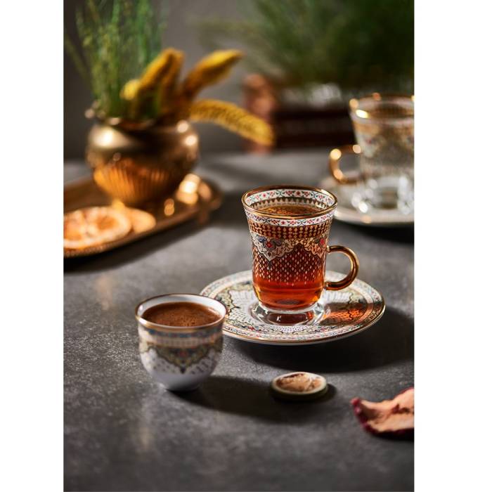 Decorium Ars 4679 18 Pcs Handle Tea-Mırra Tk Elegant