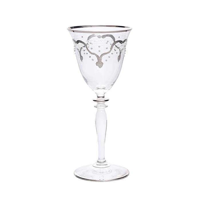 Decorium White Wine Glass 6 Prc Bella Platinum M00502