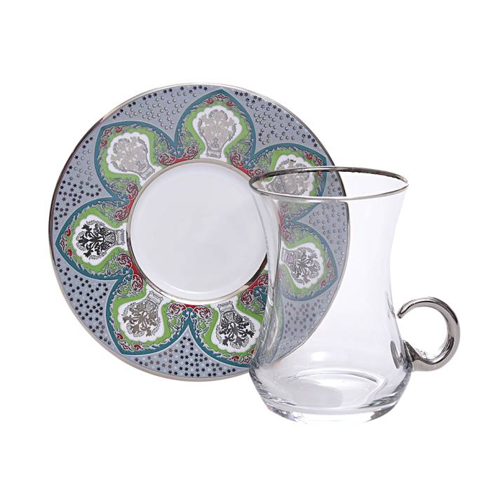 Decorium Tea Set with Handles 12 Prc Arzhane M01868