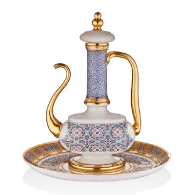 Decorium - Decorium İbrik Mahza Ve 40 Cm Tabak Ars 910/Ars 395 M00910-Ab