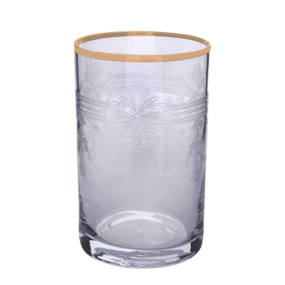 Decorium Kahve Yanı Su Bardağı 6'lı Tumbler Elit 01 Altın - Thumbnail