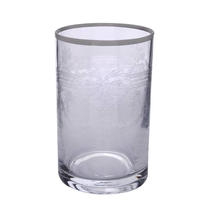 Decorium Kahve Yanı Su Bardağı 6'lı Tumbler Elit 02 Platin