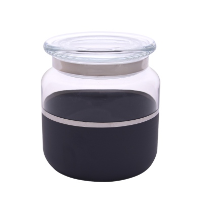 Decorium - Decorium Jar 10X10 Cm Vision Black Platinum M06306-AB