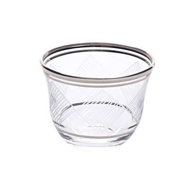 Decorium - Decorium Mırra Bardağı 6 Prc Karo Platın M00409