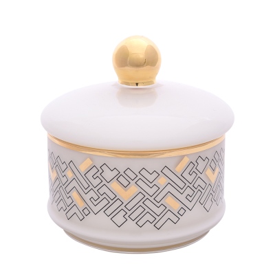 Decorium Monochrome Kapaklı Kase 12X13 Cm - Decorium