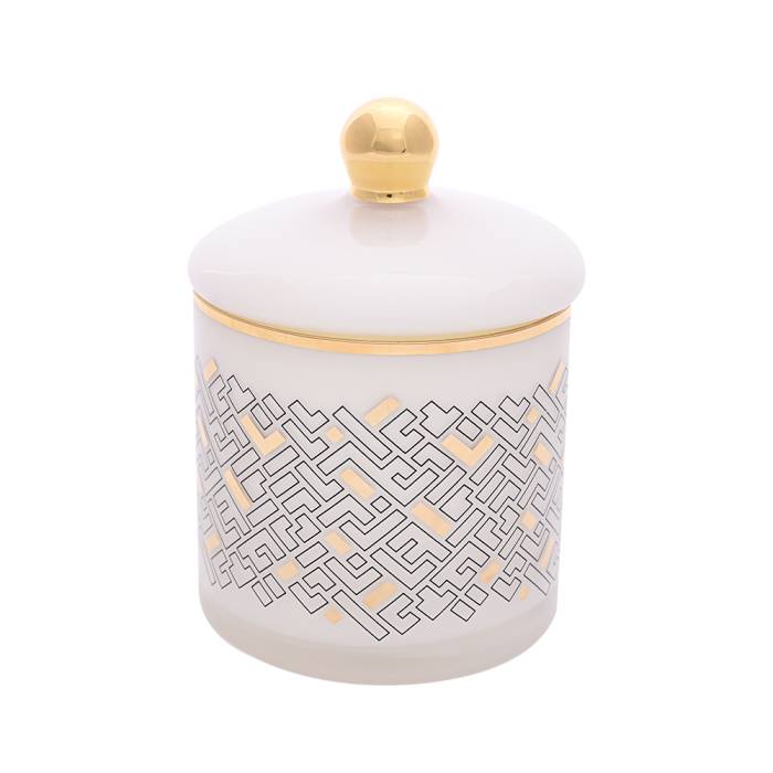 Decorium Monochrome Bowl with Lid 17X12 Cm