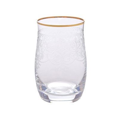Decorium - Decorium Water Glass 6 Prc Morano Gold M01125