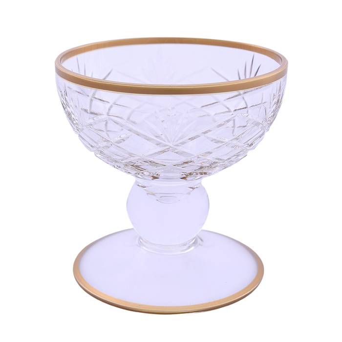 Decorated Standing Sugar Bowl Gold 727D