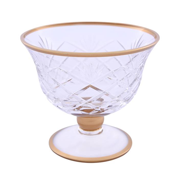 Decorated Standing Sugar Bowl Gold 750D