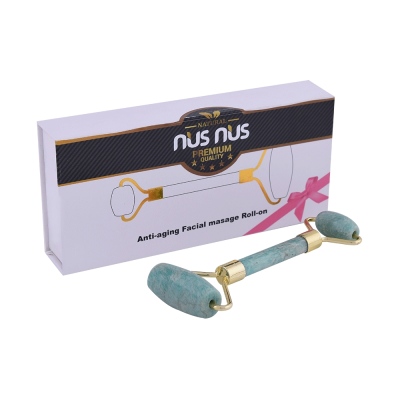 nusnus - Nusnus Doğal Çift Taraflı Amazonit Taşı Masaj Aleti Roller