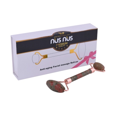 nusnus - Nusnus Doğal Çift Taraflı Unakit Taşı Masaj Aleti Roller