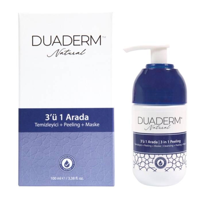 Duaderm Natural 3'ü 1 Arada Cilt Temizleme Peeling 100 ml