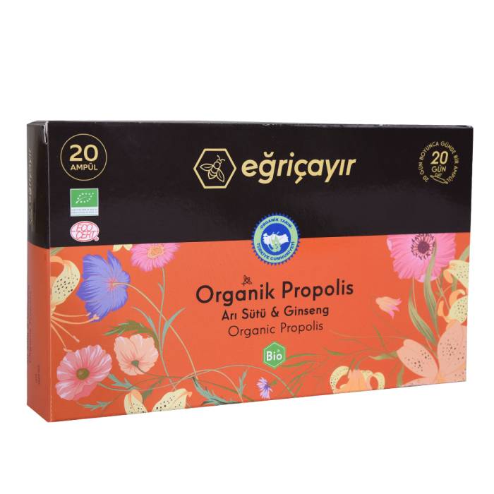 Eğriçayır Organik Propolis Ampulü 20 Adet