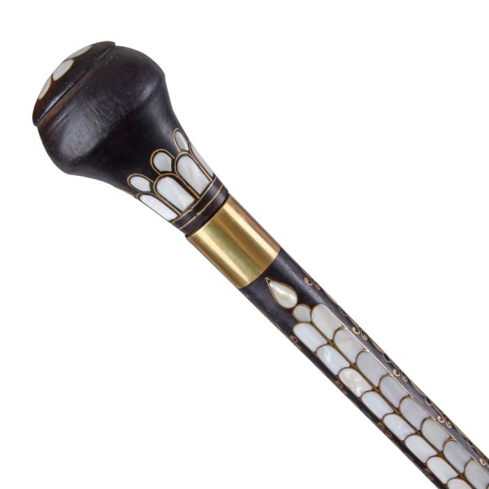 El Yapımı Sedef ve Telkari İşlemeli Baston SÇ 02 - 3