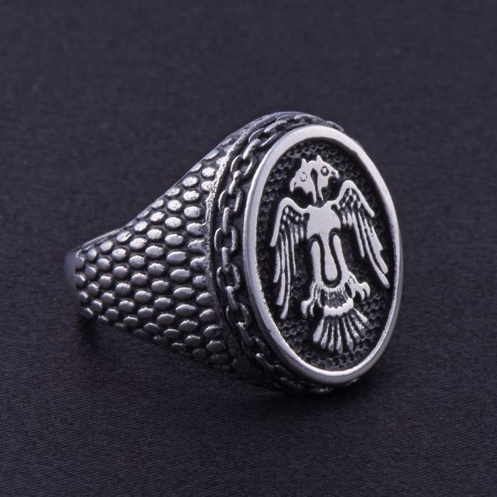 Men's Steel Ring CR 5001 Double Headed Eagle Model No:1