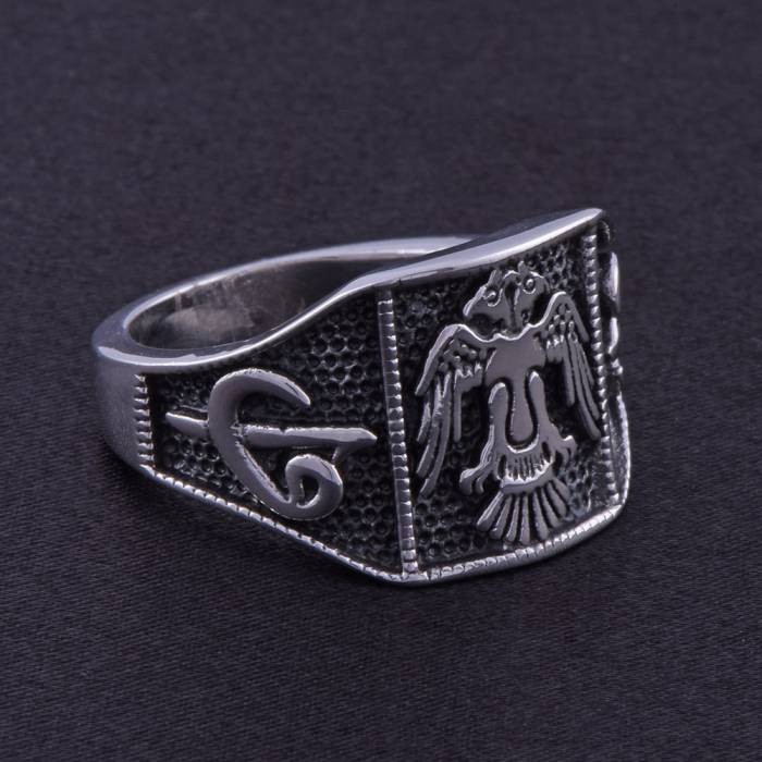 Men's Steel Ring CR 5001 Double Headed Eagle Model