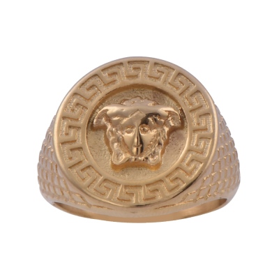 Erkek Çelik Yüzük CR 5001 Gold Renk - nusnus