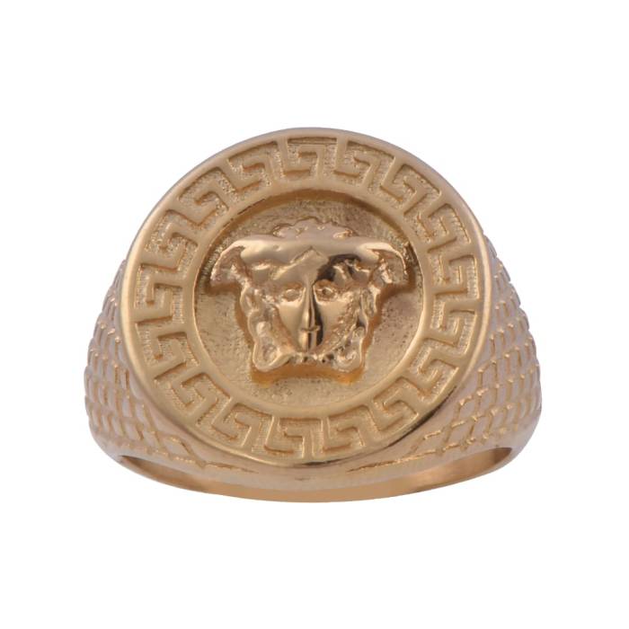 Men's Steel Ring CR 5001 Gold Colour