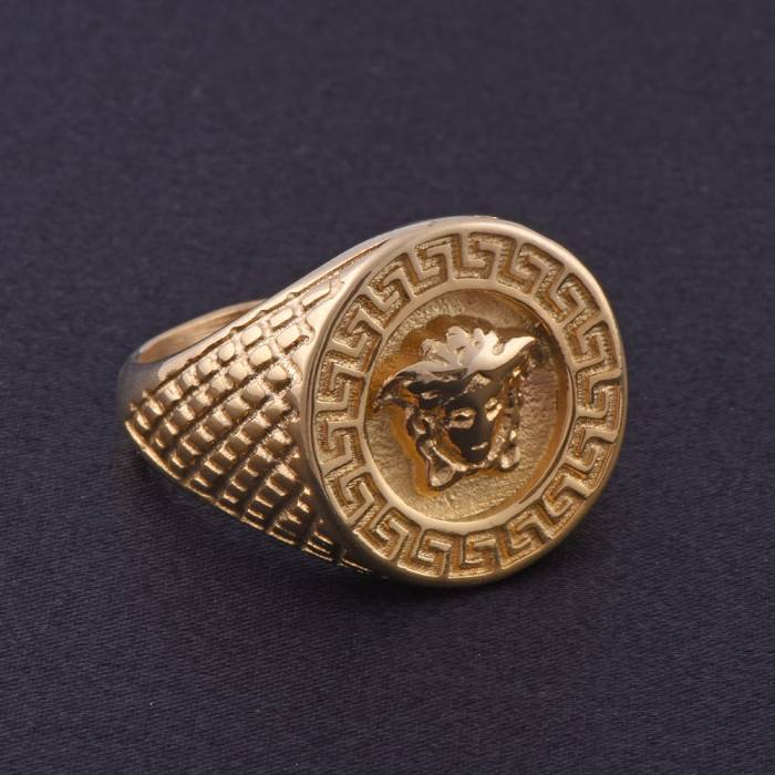 Men's Steel Ring CR 5001 Gold Colour