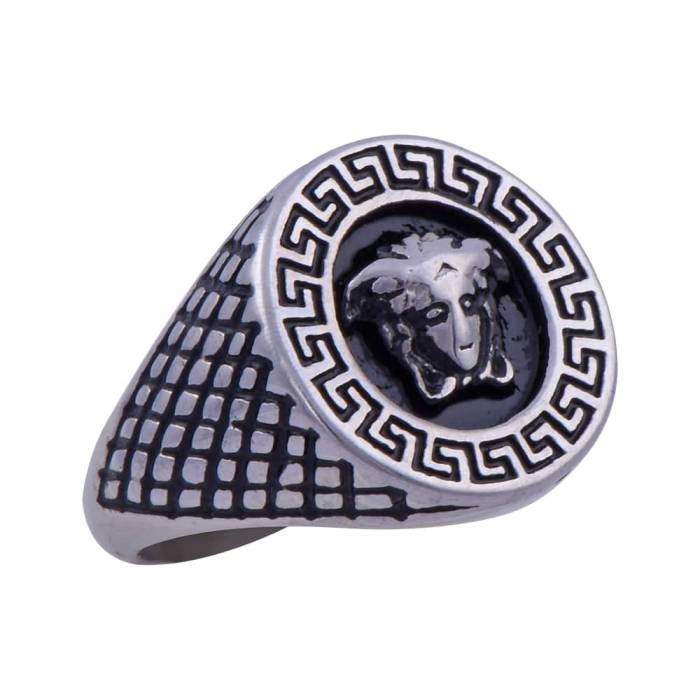 Men's Steel Ring CR 5001 Versace Figured - 2