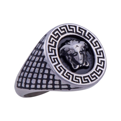 Men's Steel Ring CR 5001 Versace Figured - Thumbnail